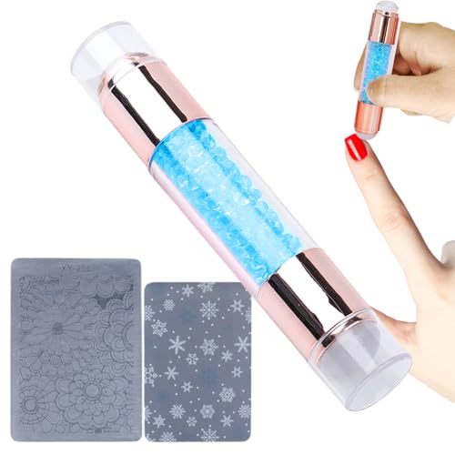 NevPuose Stamping-Set für Nägel, Nägel | Stempelstifte | Doppelend-Design Rinestone Set mit verzierten Stempelstiften für Frauen Praxis zu Hause zum Üben von NevPuose