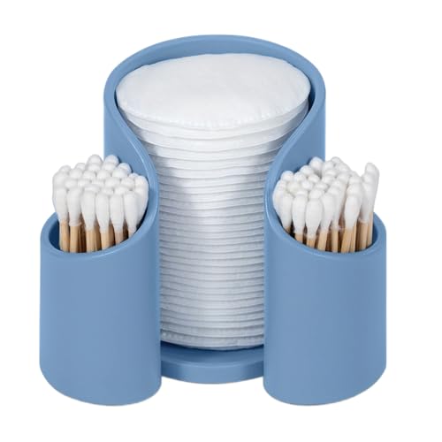 Badezimmer-Zahnseide-Spender – Qtip Etui, Halter Spender | Flexible Kollokation Schmink-Organizer, Wattepads, Becher, Zahnseide Aufbewahrung und Ausrüstungssystem-Lösung Hardware-Behälter Display von Nevalerra