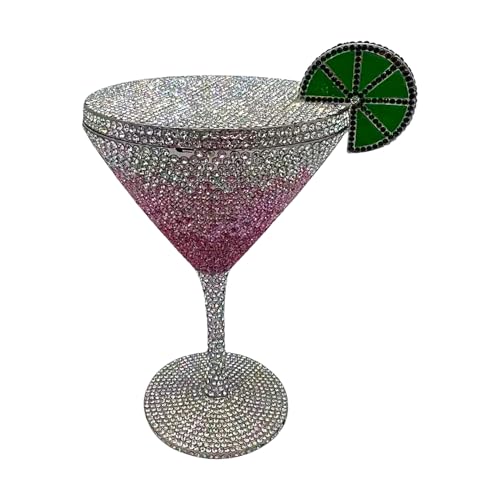 Nevalerra Handtasche mit Strasssteinen für Damen, Abendtasche mit Kristallen, Kelch, elegante Clutch für Frauen, Modeliebhaber, Abendpartys und Feiern, A, Consulte la descripción von Nevalerra