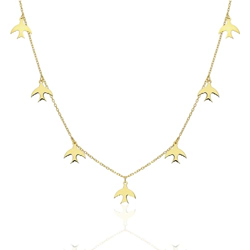 Nevamkette Kette Damen : 925 Silber Elegante Goldkette damen, Stilvoller Damen Schmuck, Vielseitige Halskette, Perfektes Geschenk - Halskette Damen von Nevamkette