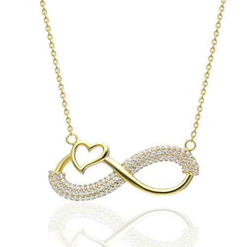 Nevamkette Kette Damen : 925 Silber Elegante Goldkette damen, Stilvoller Damen Schmuck, Vielseitige Halskette - Geschenk - Halskette Damen von Nevamkette