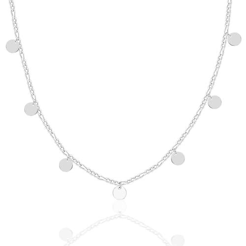 Nevamkette Kette Damen : 925 Silber Elegante Goldkette damen, Stilvoller Damen Schmuck, Vielseitige Halskette - Geschenk - Halskette Damen von Nevamkette