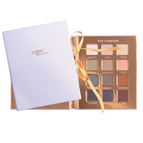 Neve Cosmetics ArtDiary Palette, 12 klassische und vielseitige matte Lidschatten | The Forever von Neve Cosmetics