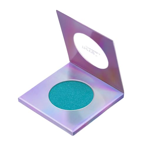 Neve Cosmetics Lidschatten für Wassermann - Intensives türkisfarbenes Satin - Waffel - Pulver - Satin - Unisex - Turquoise - Kühl - Augenschatten von Neve Cosmetics