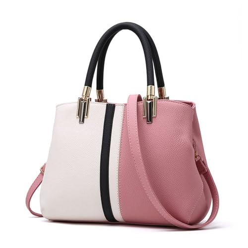 Nevenka Geldbörsen und Handtaschen für Frauen Top Griff Taschen Leder Satchel Totes Umhängetasche Von (Pink) von Nevenka