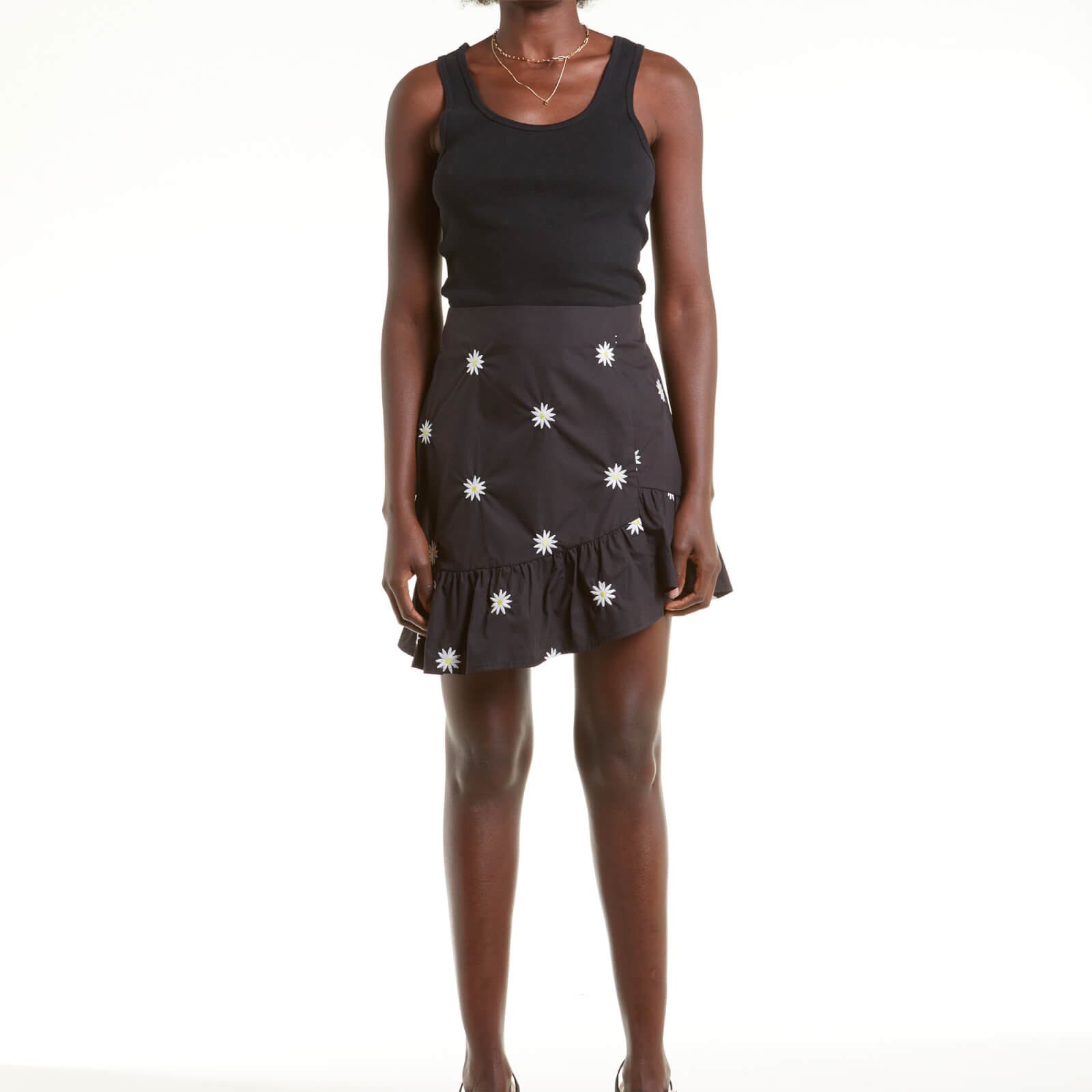 Never Fully Dressed Women's Black Daisy Mini Skirt - Black - UK 6 von Never Fully Dressed