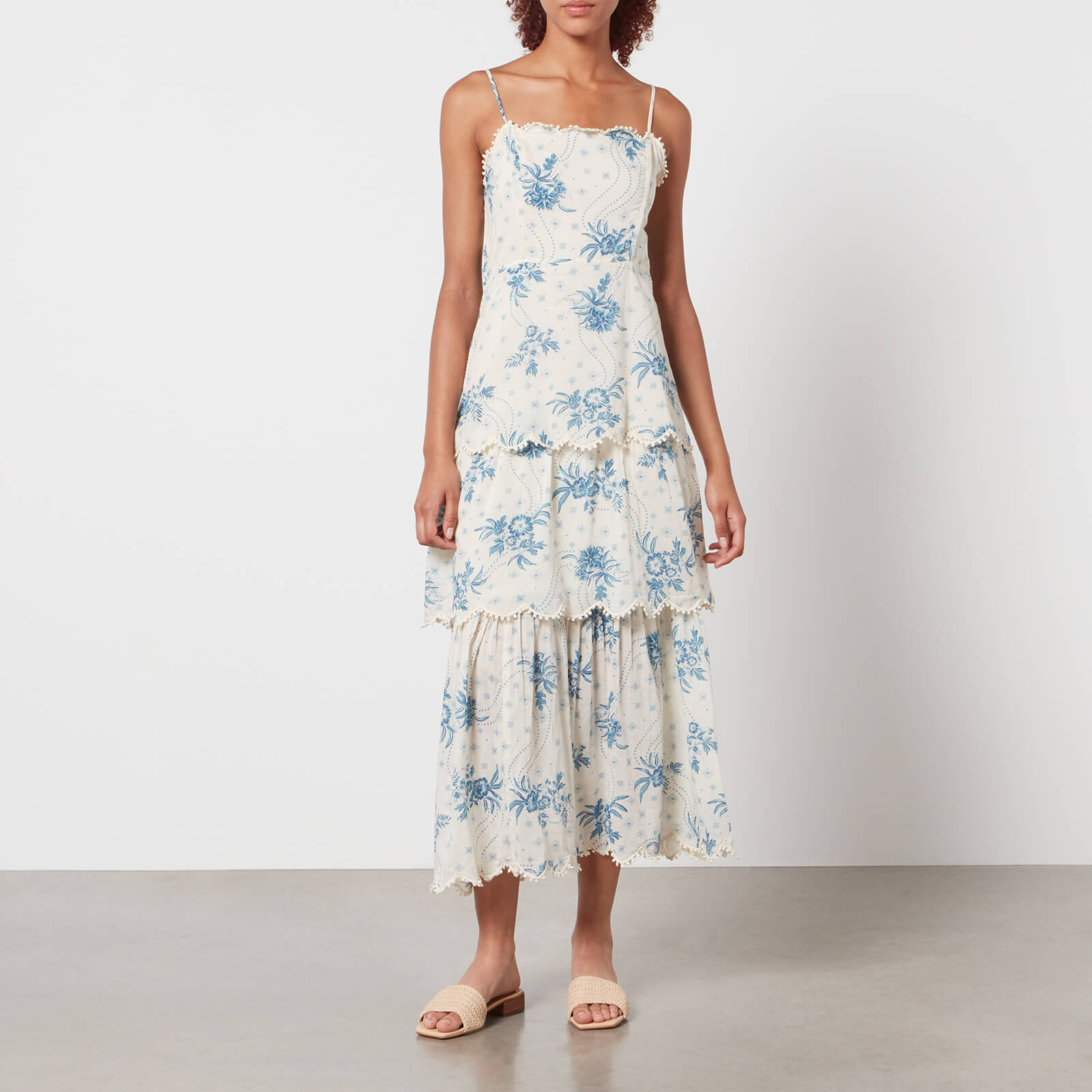 Never Fully Dressed Peony Printed Cotton-Gauze Dress - UK 20 von Never Fully Dressed