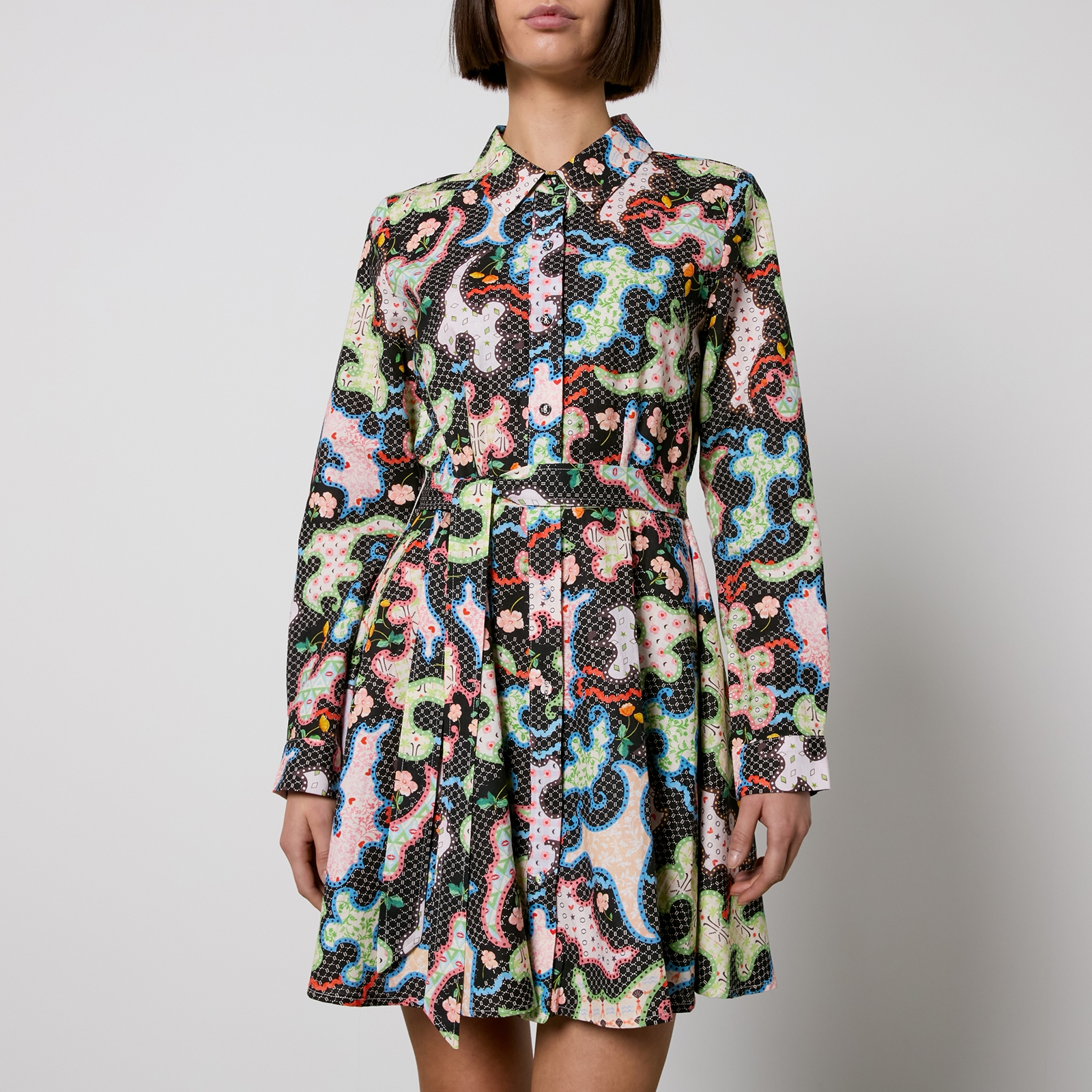 Never Fully Dressed Lauren Cotton and Linen-Blend Shirt Dress - UK 6 von Never Fully Dressed