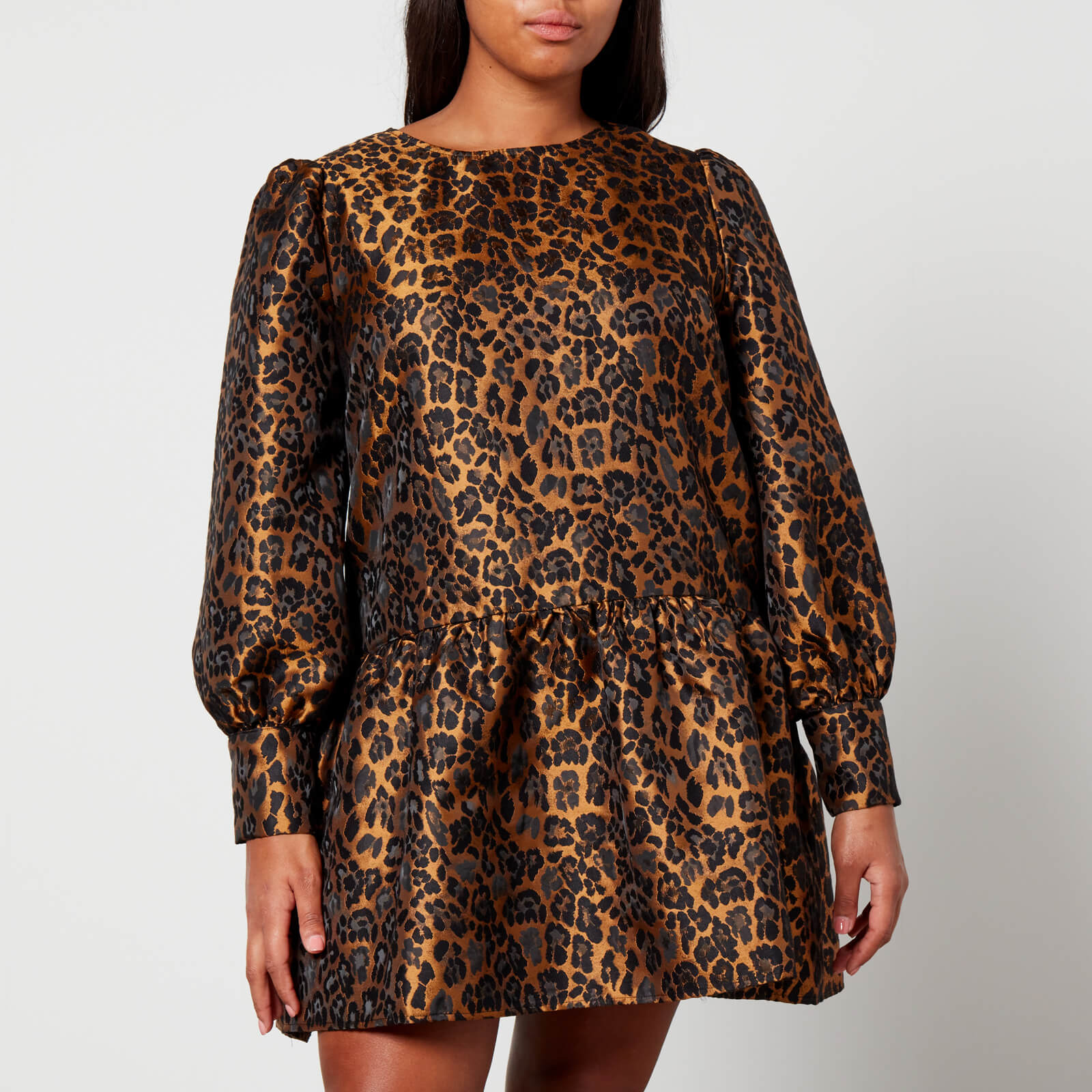 Never Fully Dressed Leopard-Jacquard Mini Dress - UK 12 von Never Fully Dressed