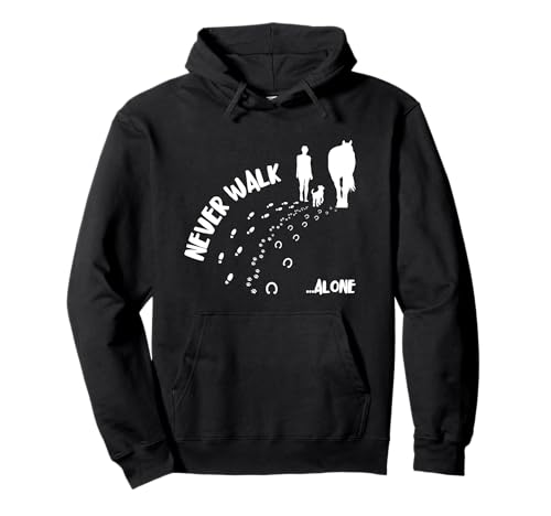 Never Walk Alone Mädchen geht mit Hund und Pferd Gassi Pullover Hoodie Never Walk Alone Mädchen geht mit Hund und Pferd Gassi Pullover Hoodie von Never Walk Alone Hunde Mama Pferd Kleidung