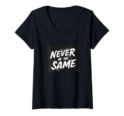 Damen Never be The Same Statement Kostüm T-Shirt mit V-Ausschnitt Damen Never be The Same Statement Kostüm T-Shirt mit V-Ausschnitt von Never be the Same Outfit