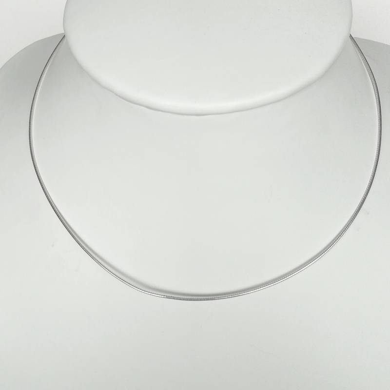 Minimalist Style - Silber Draht Hals Schmuck Hypoallergen Kette Geschenk Für Sie Neck String Moderner Gn5 von NeverEndingSilver