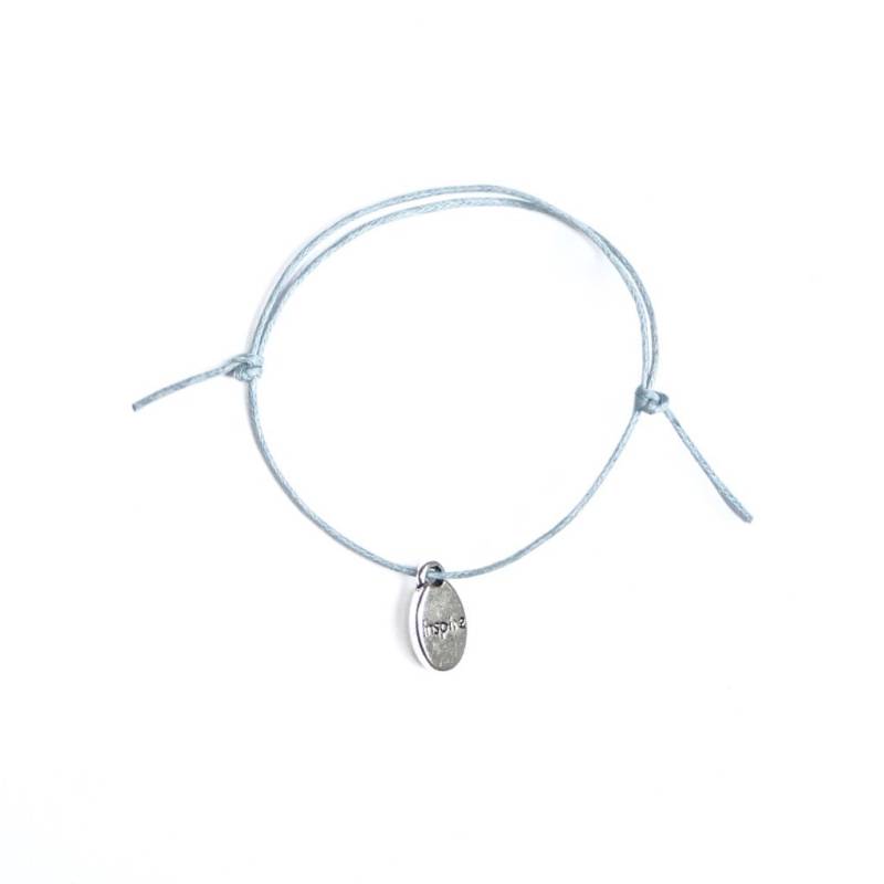 Silber Charme Auf Gewachste Baumwollschnur Verstellbare Freundschaftsarmband von NeverGoNaked