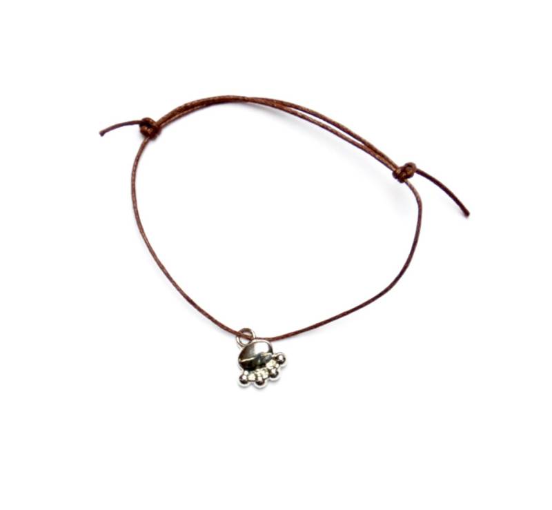 Tier Pfote Hund Katze Haustier Charme Auf Gewachste Baumwolle Schnur Verstellbare Freundschaft Armband von NeverGoNaked