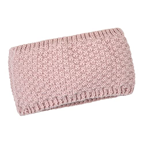 Neverless® Damen Stirnband Winter Herbst Fleece-Futter Strick Ohrenwärmer Knite Headband rosa unisize von Neverless