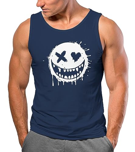 Neverless® Herren Tank-Top Muskelshirt Navy L von Neverless