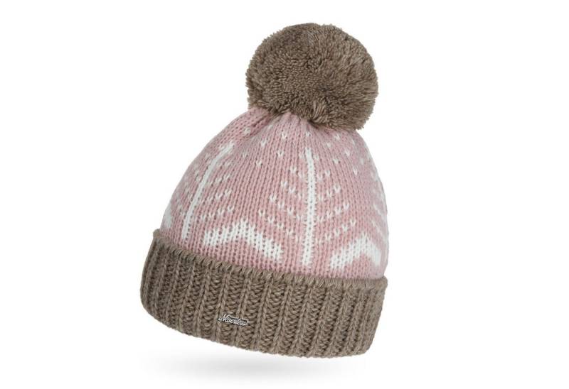 Neverless Bommelmütze Damen Strick-Mütze Herbst Winter Bommelmütze Strickbommel Glattstrick von Neverless