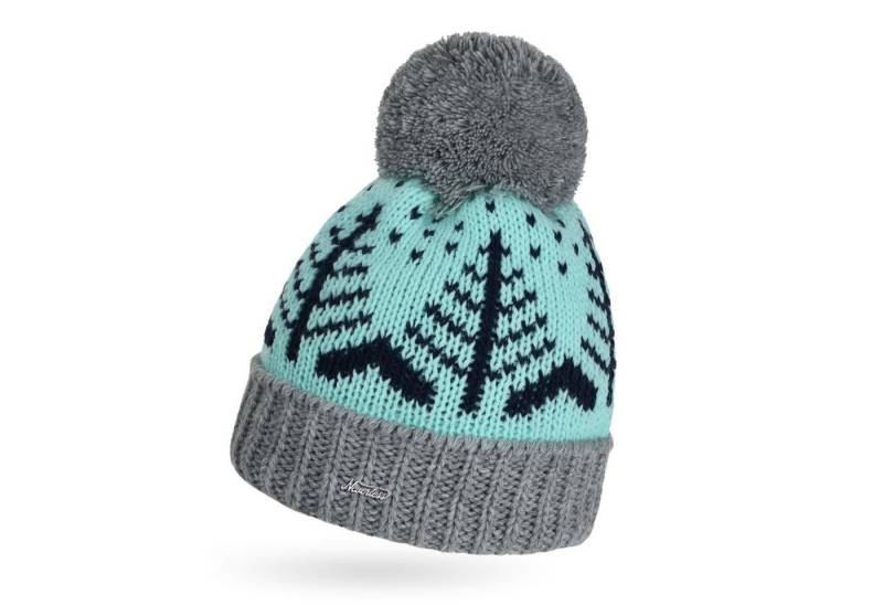 Neverless Bommelmütze Damen Strick-Mütze Herbst Winter Bommelmütze Strickbommel Glattstrick von Neverless