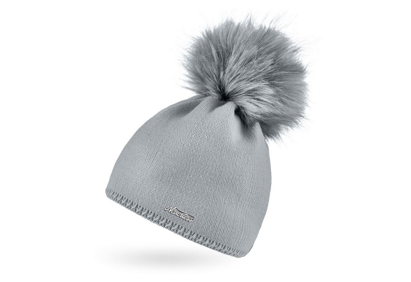 Neverless Bommelmütze Damen Strickmütze Strick-Beanie mit Bommel Winter-Mütze Bommelmütze Feinstrick Neverless® von Neverless