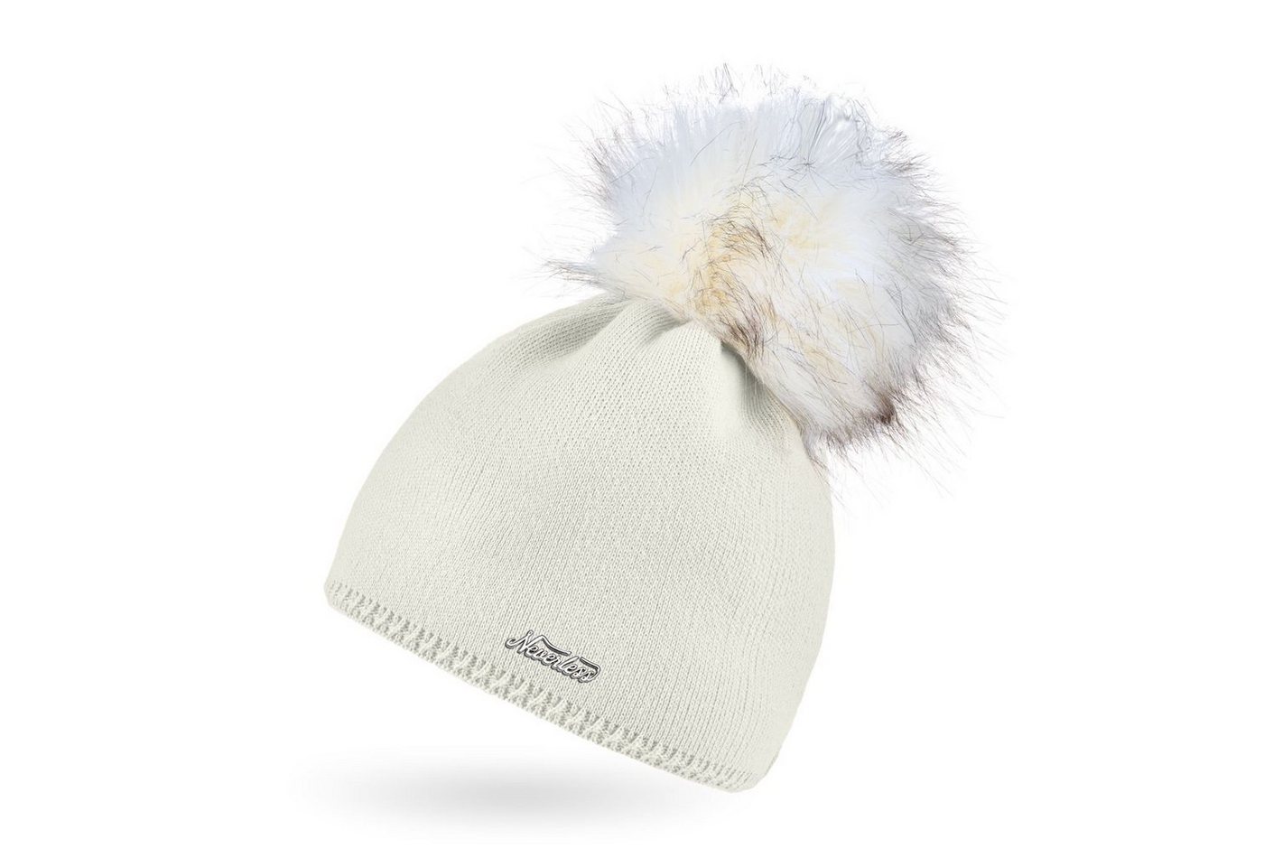 Neverless Bommelmütze Damen Strickmütze Strick-Beanie mit Bommel Winter-Mütze Bommelmütze Neverless Bommelmütze Damen Strickmütze Strick-Beanie mit Bommel Winter-Mütze Bommelmütze von Neverless