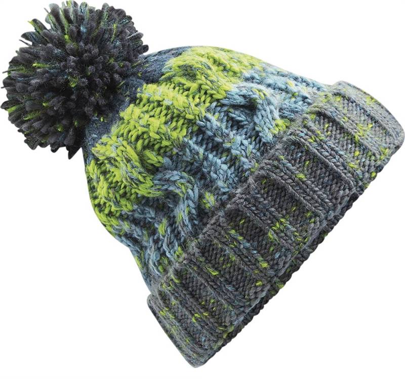 Neverless Bommelmütze Strickmütze Herren Grobstrick Bunt Bommelmütze Wintermütze Neverless® von Neverless