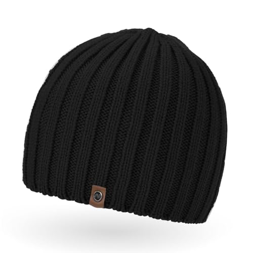 Neverless Coole Strickmütze für Herren, Winter-Mütze, Navik schwarz, unisize Neverless Coole Strickmütze für Herren, Winter-Mütze, Navik schwarz, unisize von Neverless