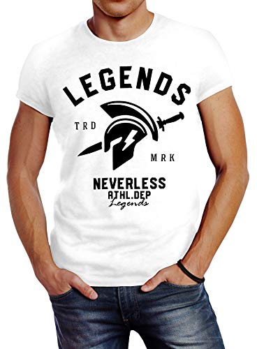 Neverless Cooles Herren T-Shirt Legends Sparta Gladiator Gym Athletics Sport Fitness weiß 3XL Neverless Cooles Herren T-Shirt Legends Sparta Gladiator Gym Athletics Sport Fitness weiß 3XL von Neverless