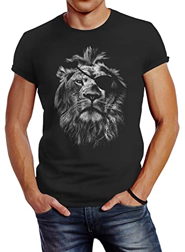 Neverless Cooles Herren T-Shirt Löwe Print Aufdruck Motiv Slim Fit anthrazit XL Neverless Cooles Herren T-Shirt Löwe Print Aufdruck Motiv Slim Fit anthrazit XL von Neverless