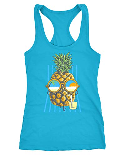Neverless Damen Tank-Top Chilling Ananas Racerback türkis L Neverless Damen Tank-Top Chilling Ananas Racerback türkis L von Neverless