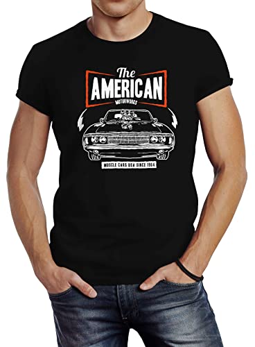 Neverless Herren T-Shirt American Muscle Sports Car Auto Tuning Retro Slim Fit schwarz 5XL Neverless Herren T-Shirt American Muscle Sports Car Auto Tuning Retro Slim Fit schwarz 5XL von Neverless
