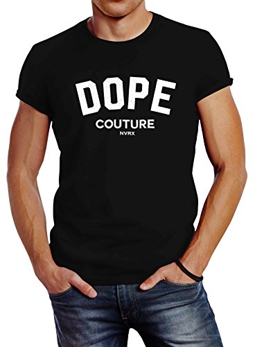Neverless Herren T-Shirt DOPE Couture Slim Fit schwarz 4XL Neverless Herren T-Shirt DOPE Couture Slim Fit schwarz 4XL von Neverless