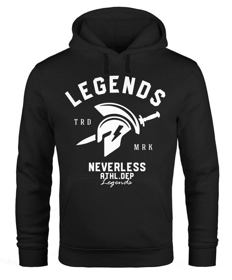 Neverless Hoodie Cooles Kapuzenpullover T-Shirt Legends Sparta Gladiator Gym Athletics Sport Fitness Neverless® von Neverless