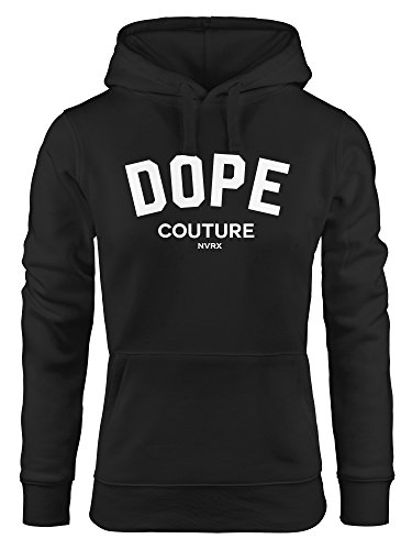 Neverless Hoodie Damen DOPE Couture Kapuzen-Pullover schwarz M von Neverless