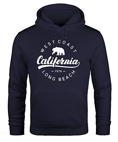 Neverless Hoodie Herren California Republic Kapuzen-Pullover Männer Navy XL von Neverless