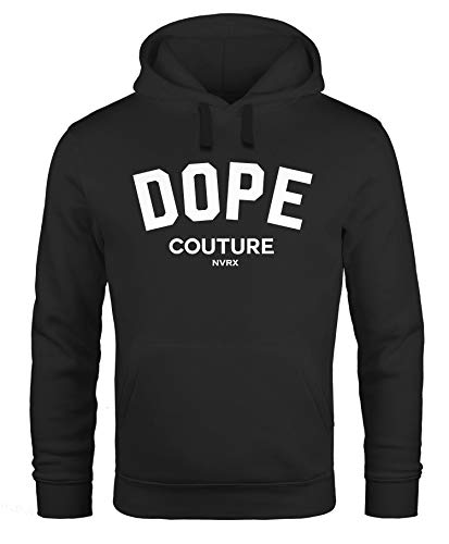 Neverless Hoodie Herren DOPE Couture Kapuzen-Pullover Männer schwarz L von Neverless