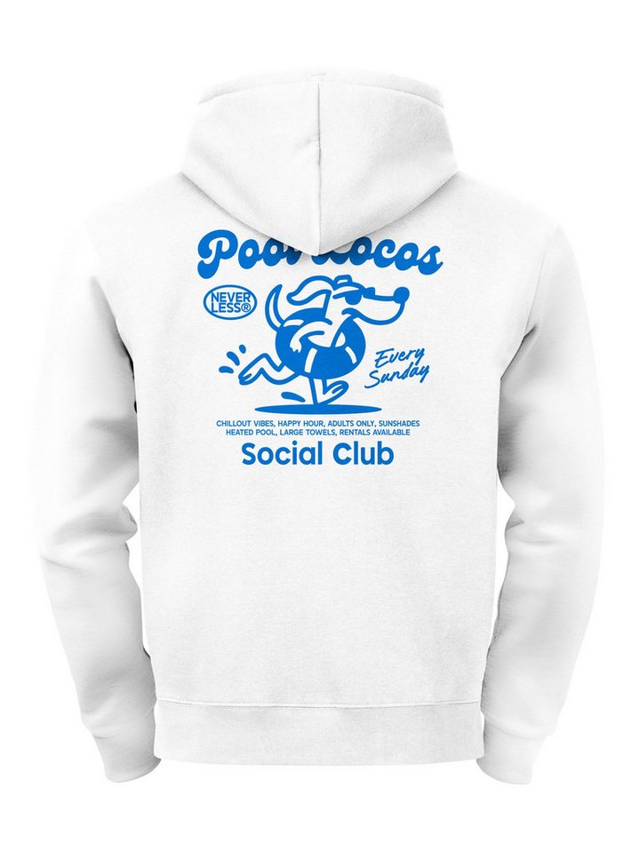 Neverless Hoodie Herren Hoodie Backprint Pool Locos Club Lustiger Kapuzenpullover mit Neverless Hoodie Herren Hoodie Backprint Pool Locos Club Lustiger Kapuzenpullover mit von Neverless