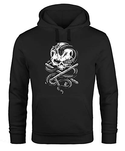 Neverless Hoodie Herren Sweatshirt Kapuze Kapuzenpullover Sweater Männer schwarz 3XL von Neverless