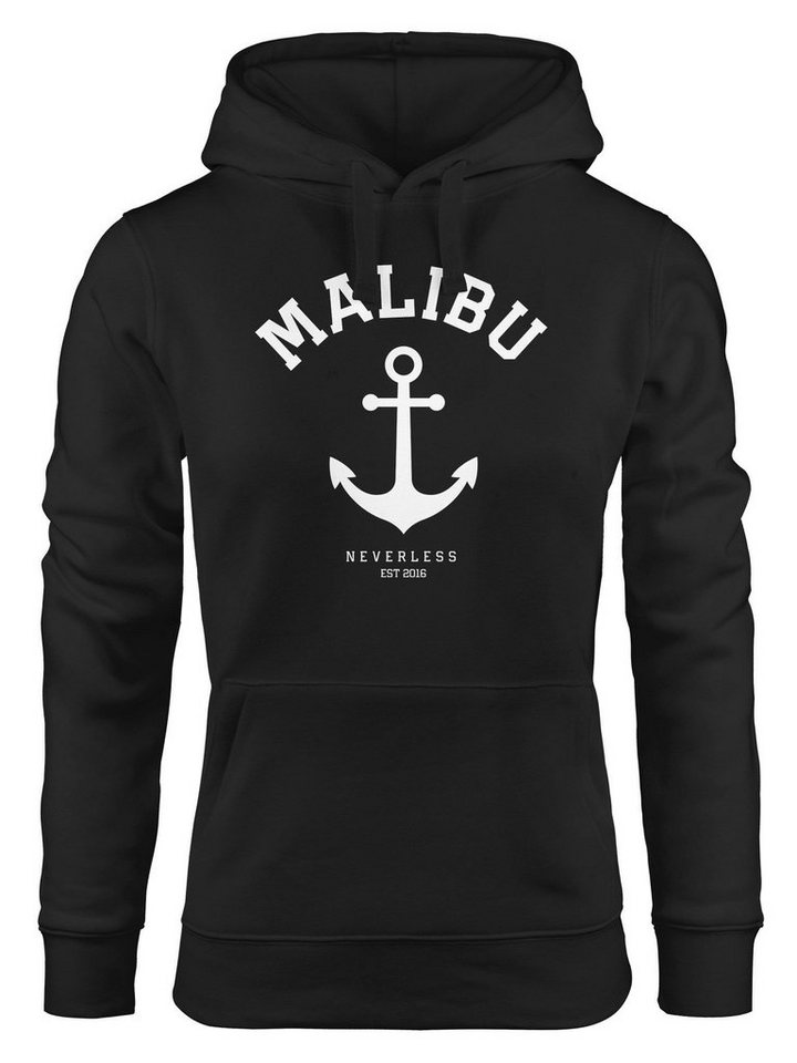 Neverless Hoodie Hoodie Damen Anker Malibu Anchor Kapuzen-Pullover Neverless® von Neverless