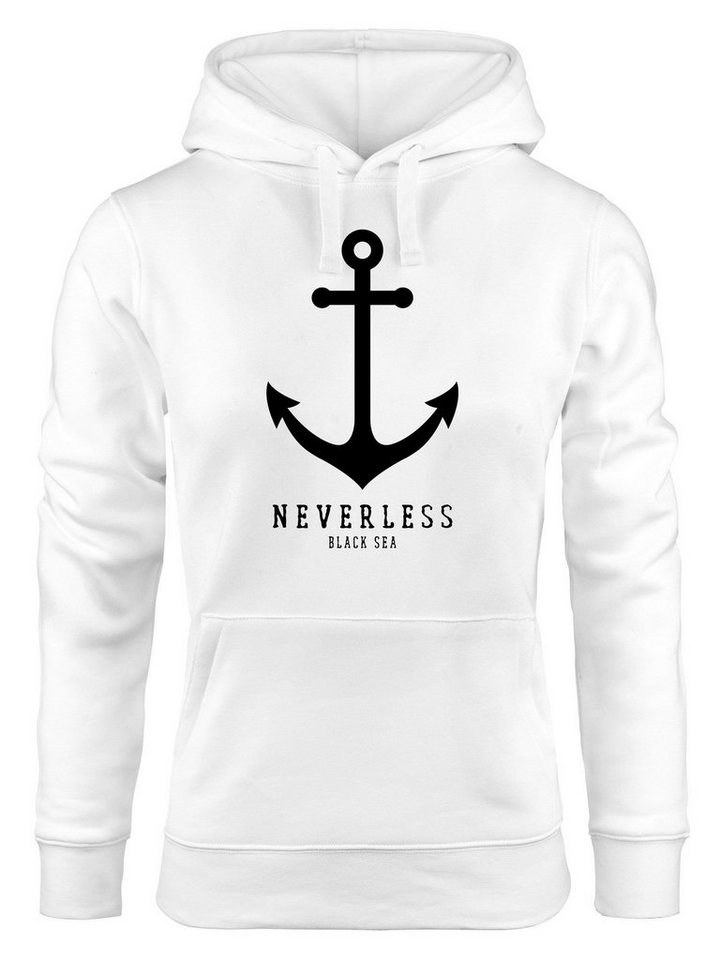 Neverless Hoodie Hoodie Damen Anker Nautical Sailor Segeln Kapuzen-Pullover für Frauen Neverless® von Neverless