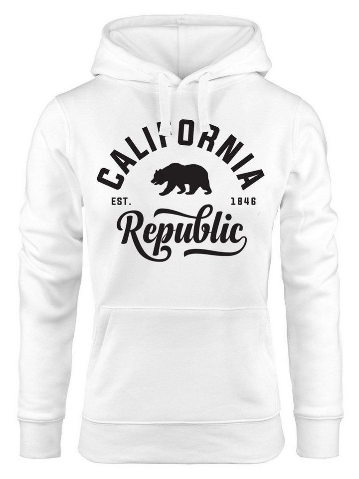 Neverless Hoodie Hoodie Damen California Republic Kapuzen-Pullover Neverless® von Neverless