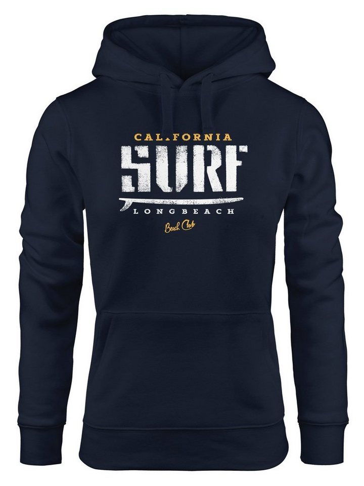 Neverless Hoodie Hoodie Damen Surf-Brett Design Kapuzen-Pullover Neverless® von Neverless