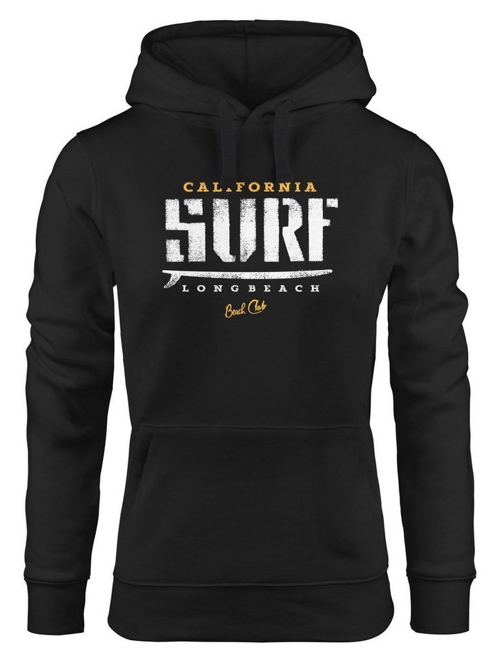 Neverless Hoodie Hoodie Damen Surf-Brett Design Kapuzen-Pullover Neverless® von Neverless