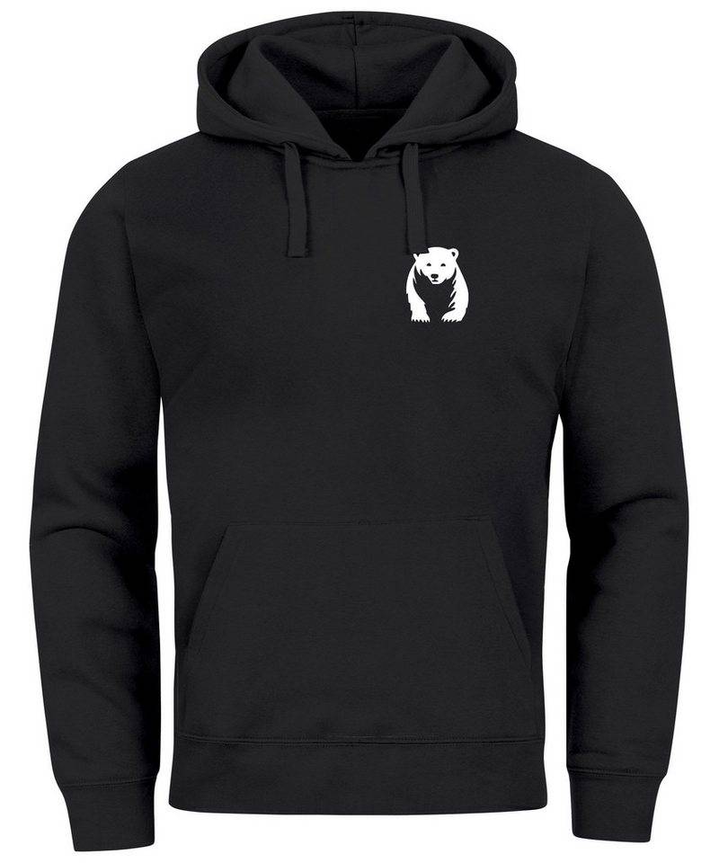 Neverless Hoodie Hoodie Herren Print Aufdruck Motiv Brustprint Logo Bär Natur Outdoor Neverless Hoodie Hoodie Herren Print Aufdruck Motiv Brustprint Logo Bär Natur Outdoor von Neverless