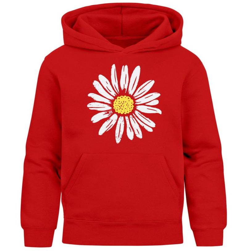 Neverless Hoodie Kinder Hoodie Mädchen Blumen Aufdruck Kapuzenpullover Sweatshirt von Neverless