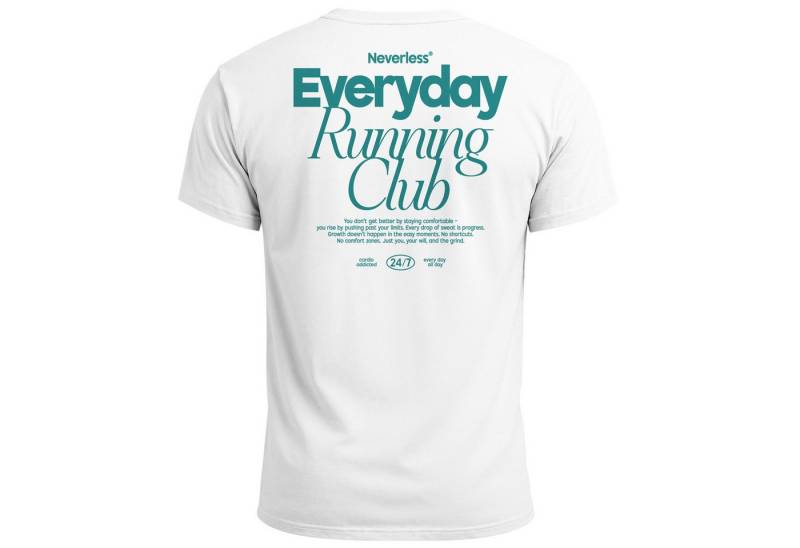 Neverless Print-Shirt Backprint TShirt Herren Everyday Running Club Sport Laufen Joggen mit Print Neverless Print-Shirt Backprint TShirt Herren Everyday Running Club Sport Laufen Joggen mit Print von Neverless