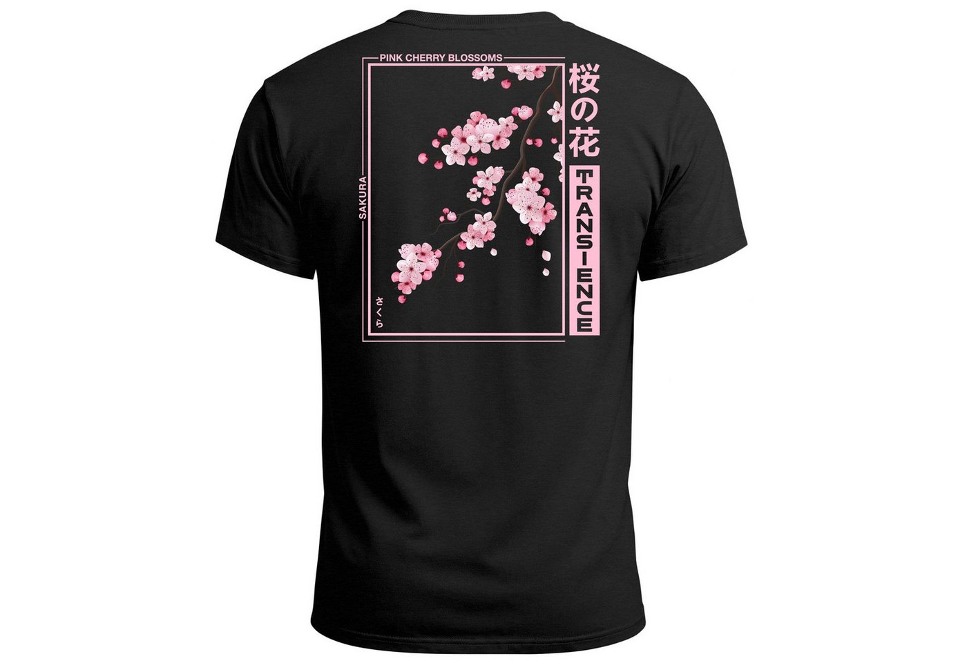 Neverless Print-Shirt Backprint TShirt Herren Japan Asien Kirschblüte Sakura Schriftzeichen mit Print Neverless Print-Shirt Backprint TShirt Herren Japan Asien Kirschblüte Sakura Schriftzeichen mit Print von Neverless