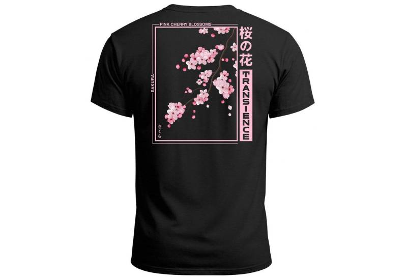Neverless Print-Shirt Backprint TShirt Herren Japan Asien Kirschblüte Sakura Schriftzeichen mit Print Neverless Print-Shirt Backprint TShirt Herren Japan Asien Kirschblüte Sakura Schriftzeichen mit Print von Neverless