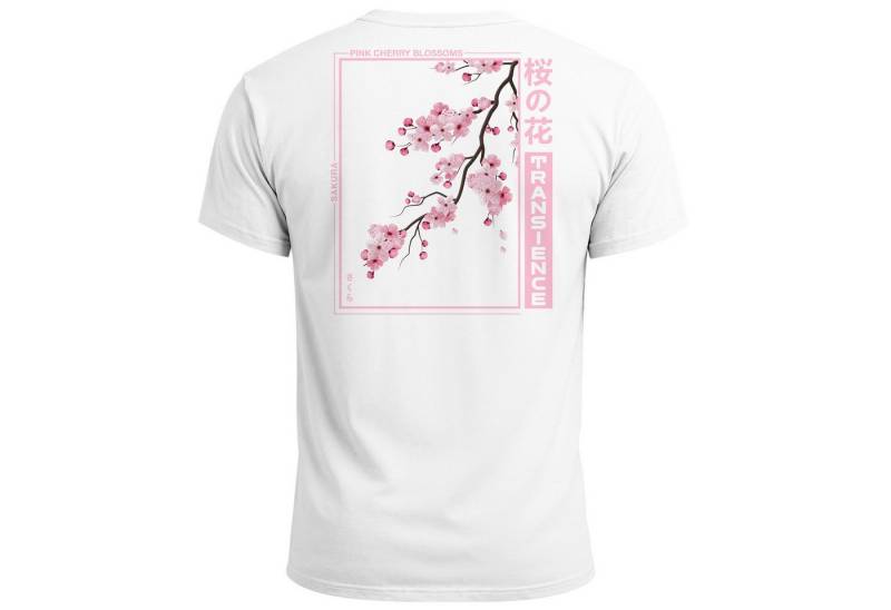 Neverless Print-Shirt Backprint TShirt Herren Japan Asien Kirschblüte Sakura Schriftzeichen mit Print Neverless Print-Shirt Backprint TShirt Herren Japan Asien Kirschblüte Sakura Schriftzeichen mit Print von Neverless