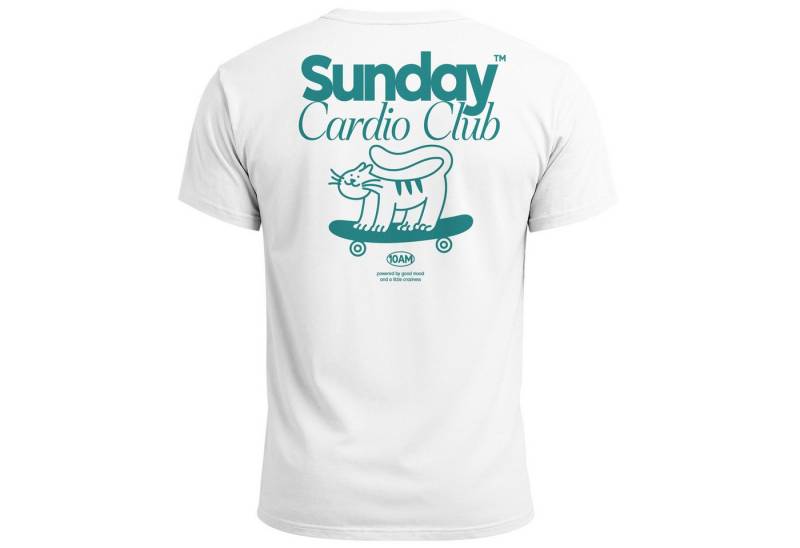 Neverless Print-Shirt Backprint TShirt Herren Sunday Cardio Club Skater Skateboard Sommer mit Print Neverless Print-Shirt Backprint TShirt Herren Sunday Cardio Club Skater Skateboard Sommer mit Print von Neverless