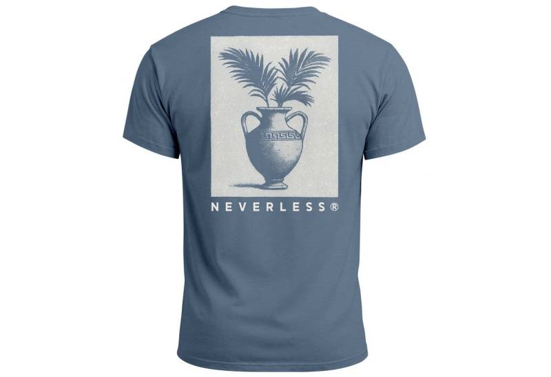 Neverless Print-Shirt Herren T-Shirt Backprint Amphoren Print Antik Sommer Shirt mit Print von Neverless